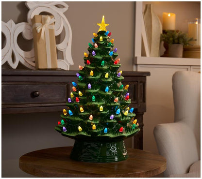 Mini Resin Nostalgic Christmas Tree Lamp