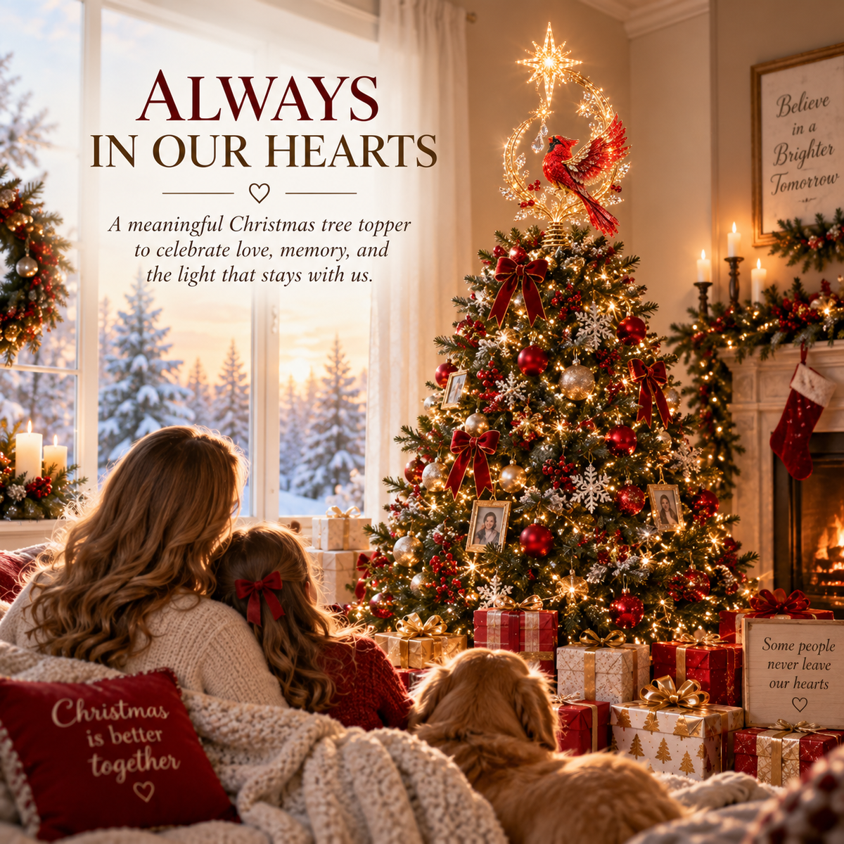 🐦Cardinal Heaven’s Light Tree Topper🌟
