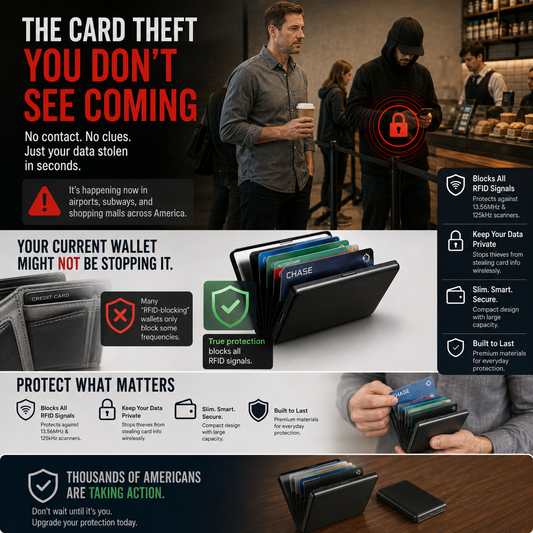 Anti-Scan RFID Blocking Card Holder