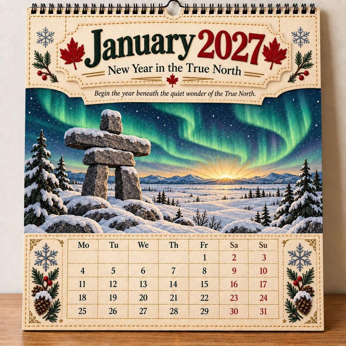 🔥LAST DAY 50% OFF - 🇨🇦🍁 2027 Canada 160th Anniversary Wall Calendar 🍁🇨🇦